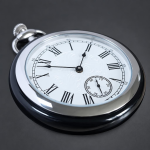 Reloj mecánico de bolsillo VIGOROSO de jade blanco